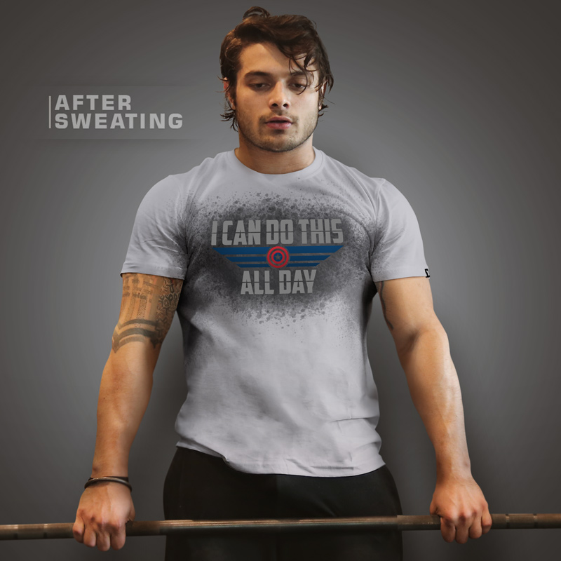 Buy Buy Official Sweat Activated Captain America T-shirt Online only at The Souled Store